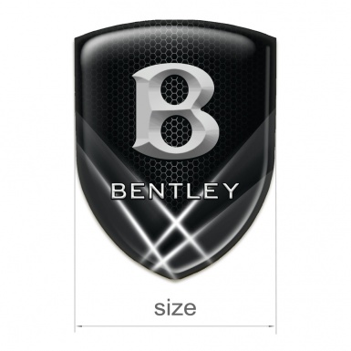 Bentley Car Accessories Badge Black Base with White Lights edition 