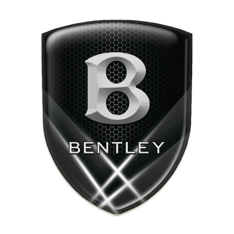 Bentley Car Accessories Badge Black Base with White Lights edition 