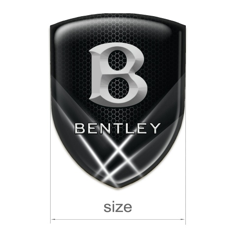 Bentley Car Accessories Badge Black Base with White Lights edition 