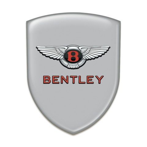Bentley Car Interior Badge Gray model with Gray Red Logo 