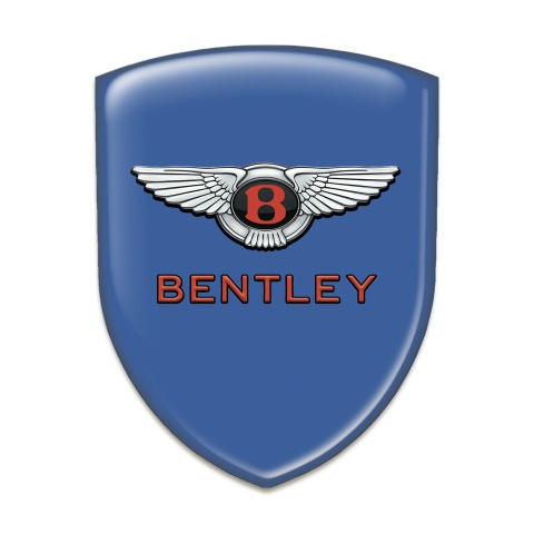 Bentley Silicone Badge Blue Model with Gray Red logo 