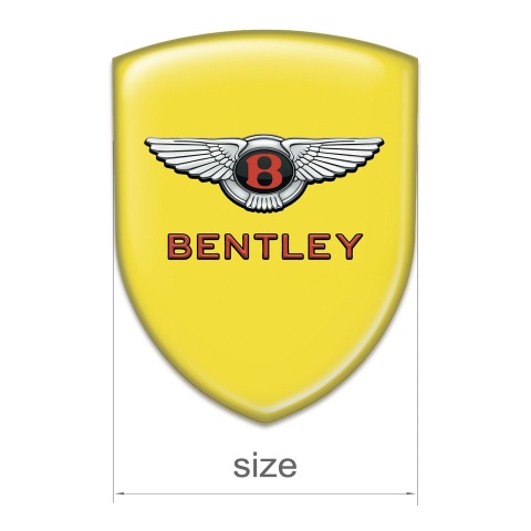 Bentley Silicone Shield Yellow Model with Gray Red Logo 