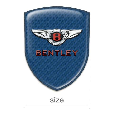 Bentley Self Adhesive Emblem Logo Navu Blue Carbon Model with Stylish Logo 
