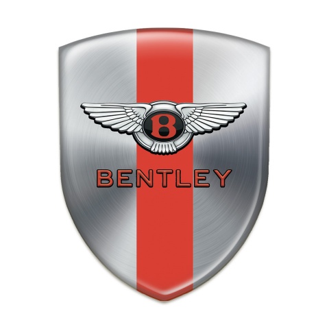 Bentley Silicone Shield Silver with RedTape Model Classic Logo 