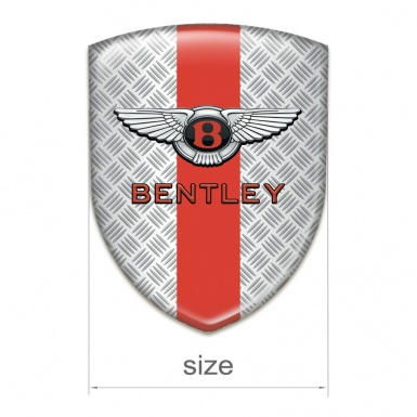Bentley Self Adhesive Car logo Emblem Mesh Effect with Red Tape Model Stylish Logo 