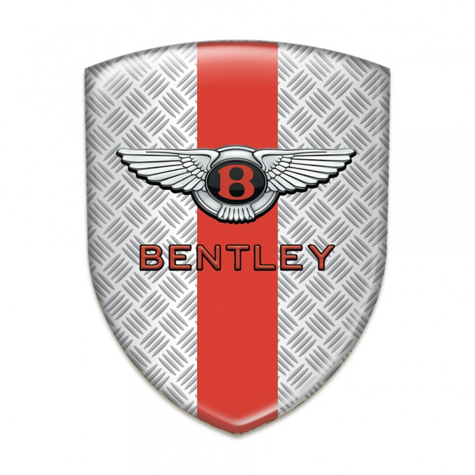 Bentley Self Adhesive Car logo Emblem Mesh Effect with Red Tape Model Stylish Logo 