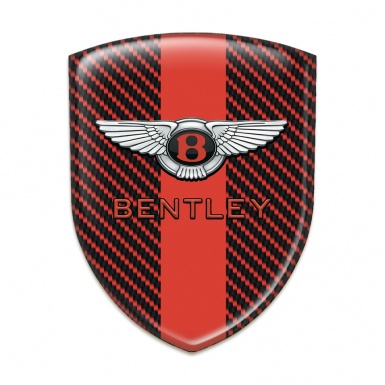 Bentley Silicone Shield Red Carbon with Red Tape and Stylish Logo 