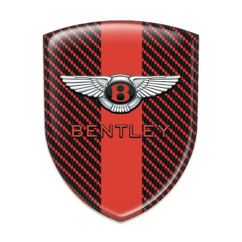 Bentley Silicone Shield Red Carbon with Red Tape and Stylish Logo 