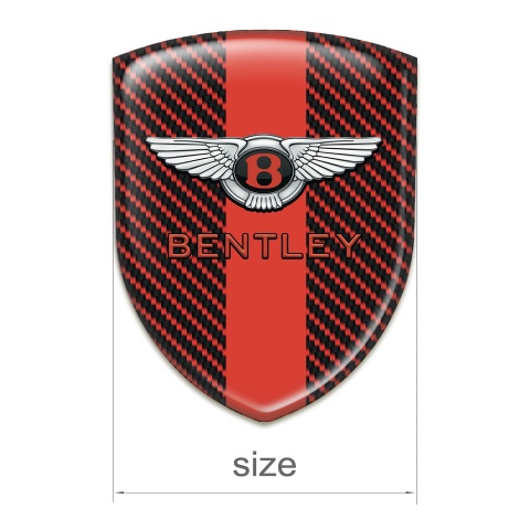 Bentley Silicone Shield Red Carbon with Red Tape and Stylish Logo 