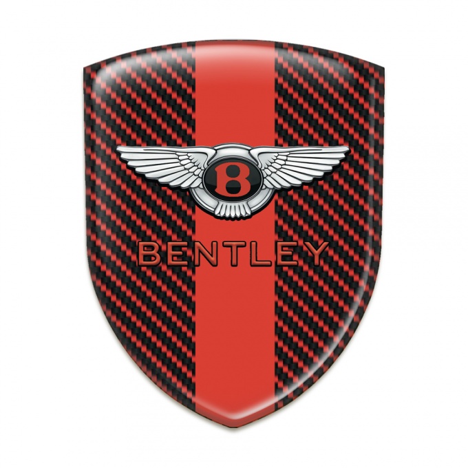 Bentley Silicone Shield Red Carbon with Red Tape and Stylish Logo 
