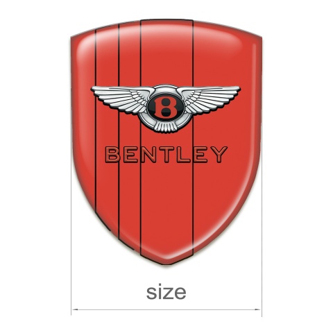 Bentley Self Adhesive Emblem Logo Red Edition and Stylish Logo 