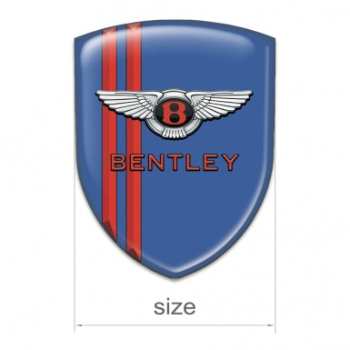 Bentley Silicone Shield Blue with Red Lines Decoration and Classic Logo 