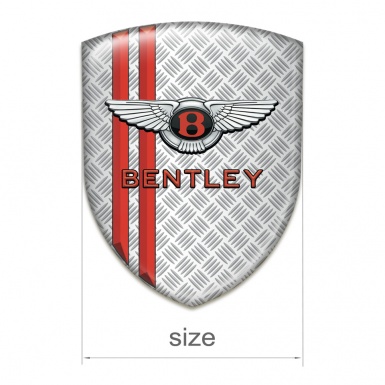 Bentley Emblem Exterior Mesh Effect with Red Lines and Stylish logo
