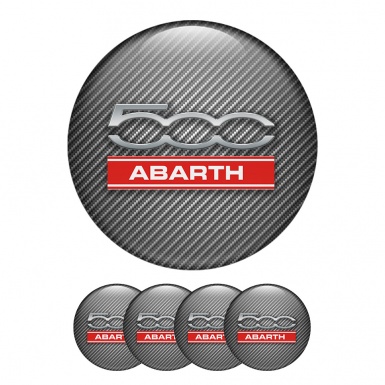 Fiat Abarth Wheel Center Cap Domed Stickers Printed Logo