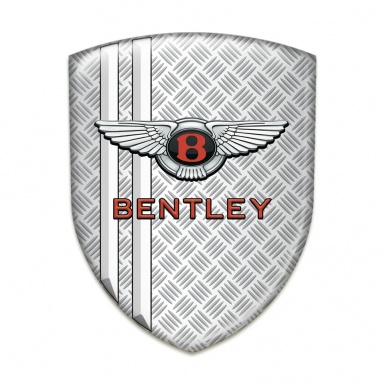 Bentley Tuning Emblem Mesh with White Stripes Pattern 