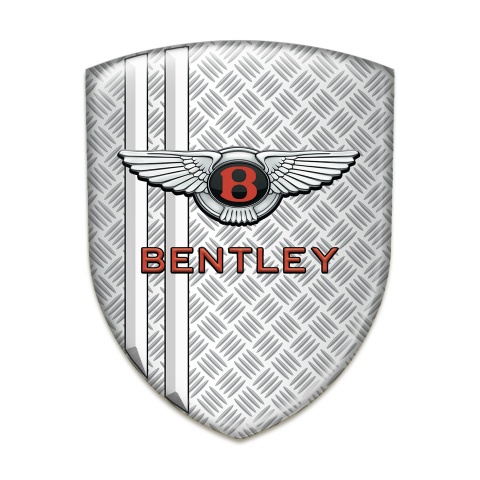 Bentley Tuning Emblem Mesh with White Stripes Pattern 