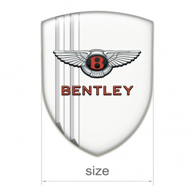 Bentley Tuning Badge  High Quality White Pattern 