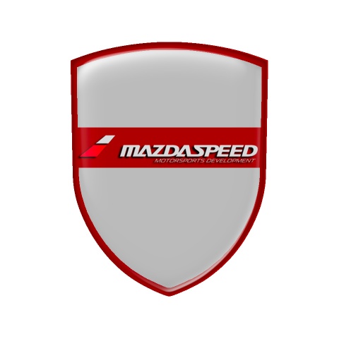 Mazda Silicone Emblem Grey Red Motorsport