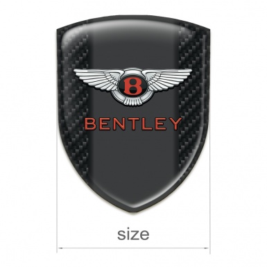 Bentley Emblem Badge Logo dark carbon Type 