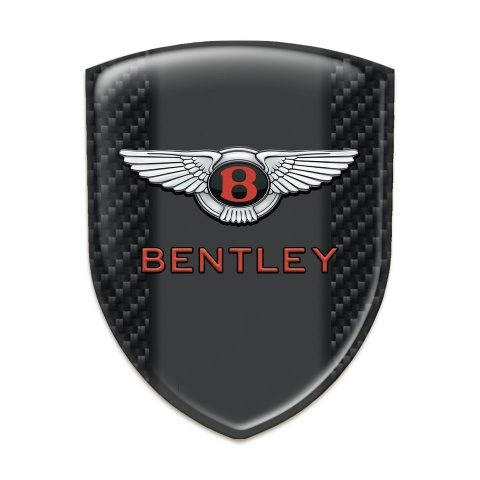 Bentley Emblem Badge Logo dark carbon Type 