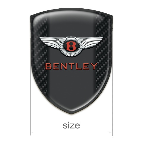 Bentley Emblem Badge Logo dark carbon Type 