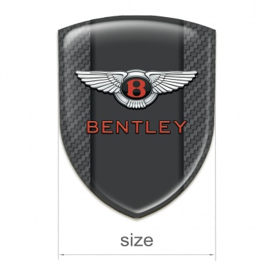 Bentley Self Adhesive Emblem Logo Carbon type 