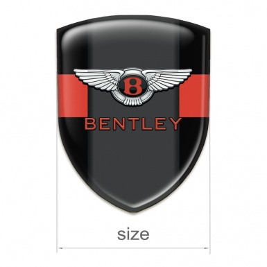 Bentley Tuning Badge Black with Red Band Type 