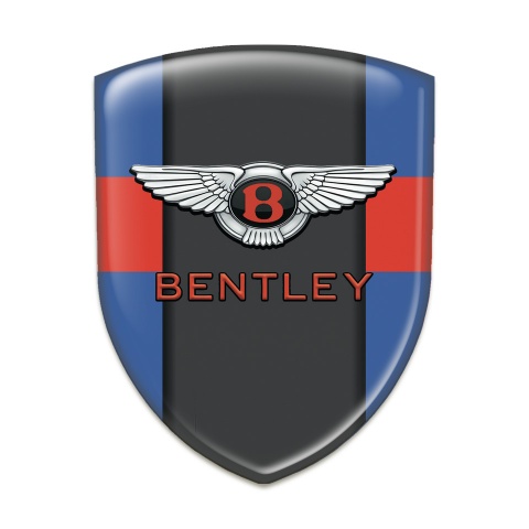 Bentley Self Adhesive Car logo Emblem Blue with Red Band Type 