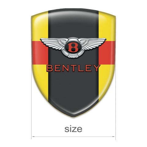 Bentley Car Interior Badge Yellow with Red Band Type 