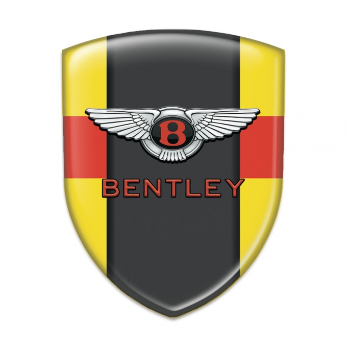 Bentley Car Interior Badge Yellow with Red Band Type 