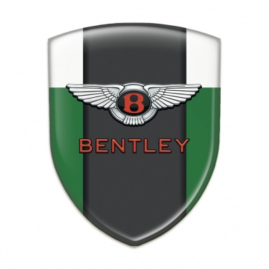 Bentley Logo Emblem green White Type 