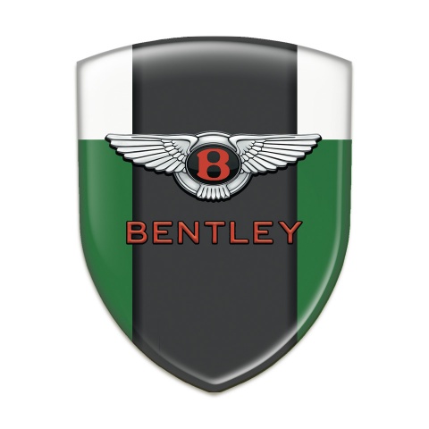 Bentley Logo Emblem green White Type 
