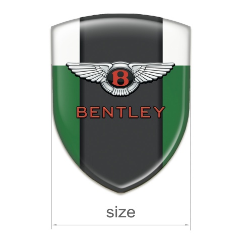 Bentley Logo Emblem green White Type 