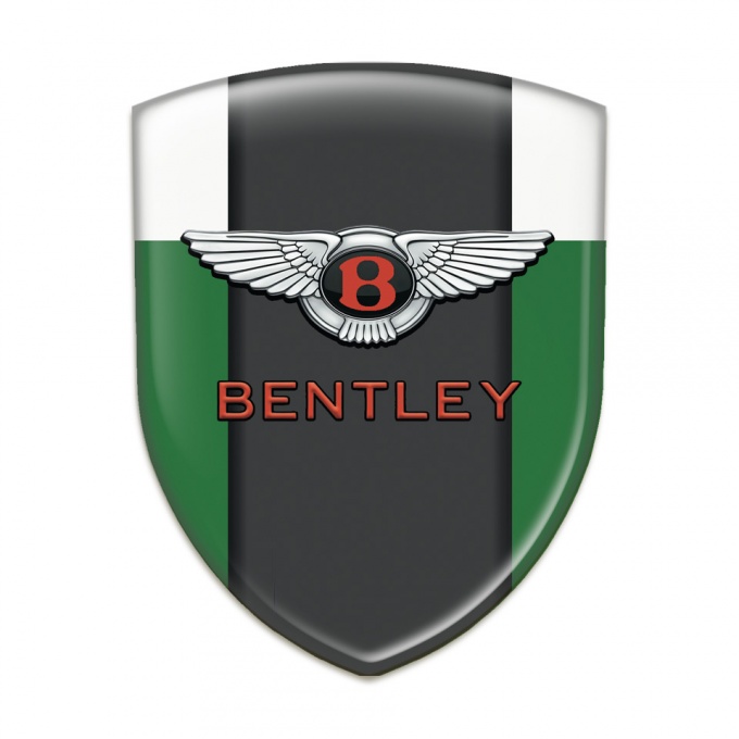 Bentley Logo Emblem green White Type 