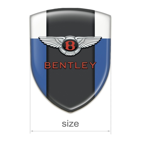 Bentley Silicone Emblem Blue White Type 