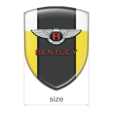 Bentley Resin Sticker Yellow White Type 