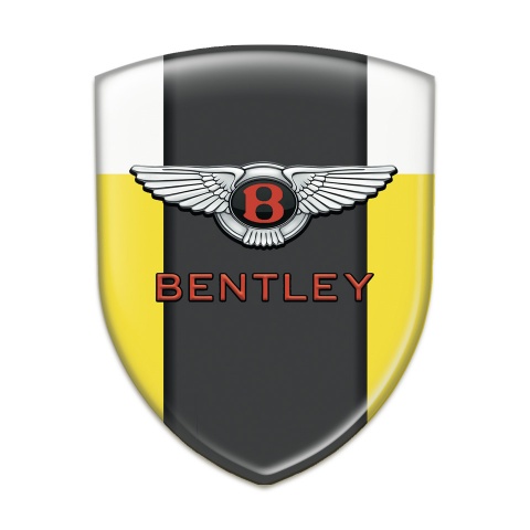 Bentley Resin Sticker Yellow White Type 