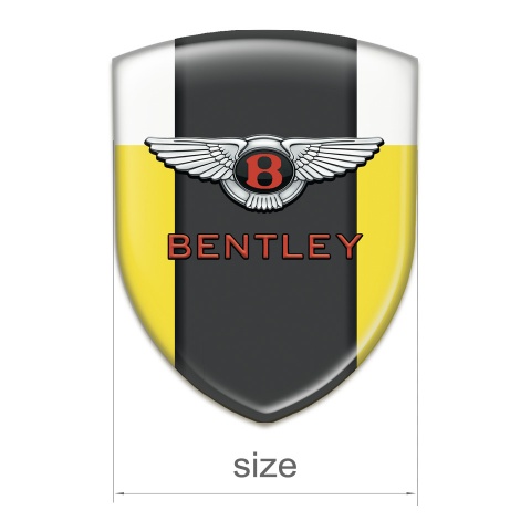 Bentley Resin Sticker Yellow White Type 