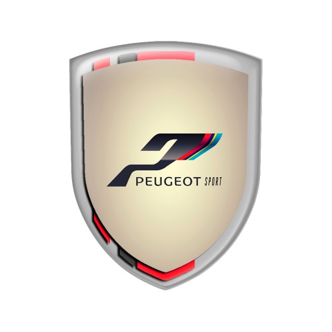 Peugeot Shield Silicone Emblem Sport Beige
