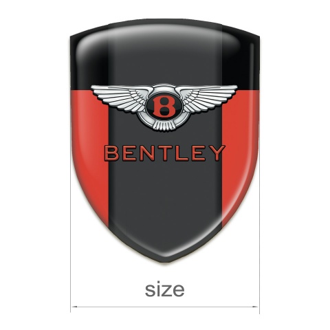Bentley Car Accessories Badge Red Black Model 