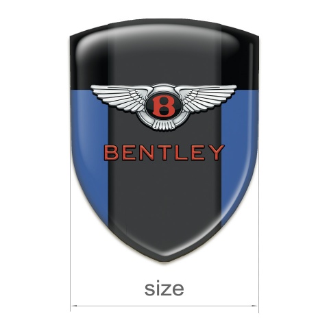 Bentley Self Adhesive Car logo Emblem bLue Black Model 