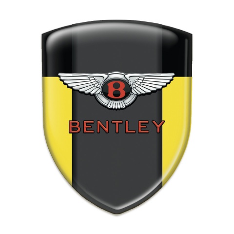 Bentley Car Interior Badge Yellow Black Model