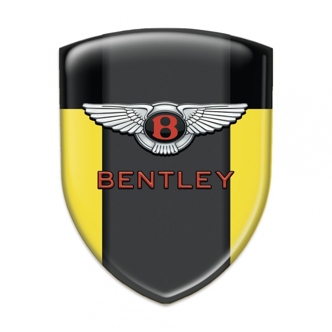 Bentley Car Interior Badge Yellow Black Model