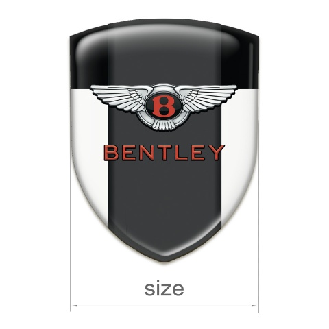 Bentley Silicone Car Decal Badge White Black Model 