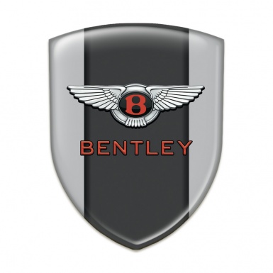 Bentley Emblem Badge Logo Gray with Central Panel model 