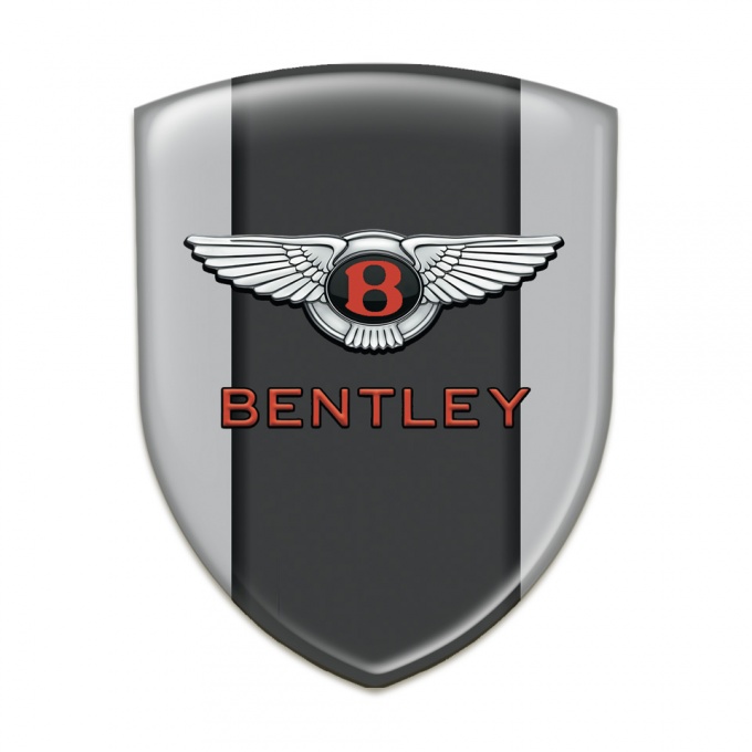 Bentley Emblem Badge Logo Gray with Central Panel model 