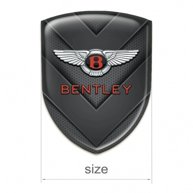 Bentley Resin Sticker V Shape Dark Elements 