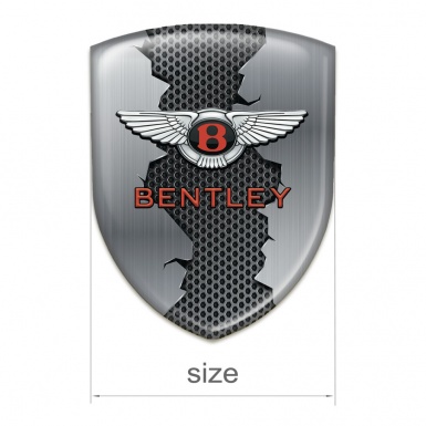 Bentley Car Accessories Badge Torn Metal Effect Variant 