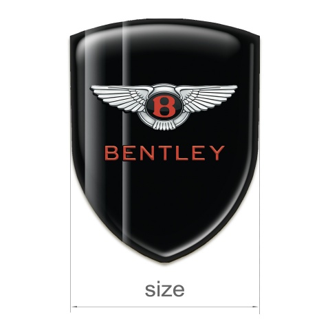 Bentley Silicone Badge Black with Gray Lines Variant 