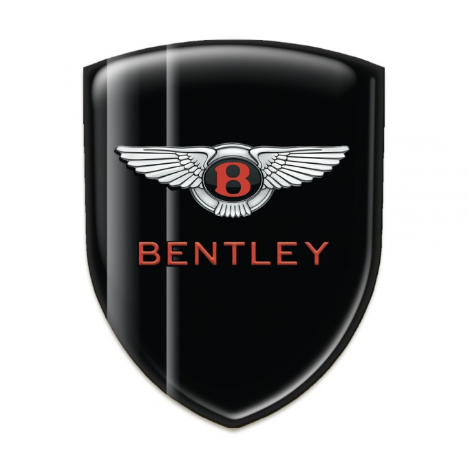 Bentley Silicone Badge Black with Gray Lines Variant 